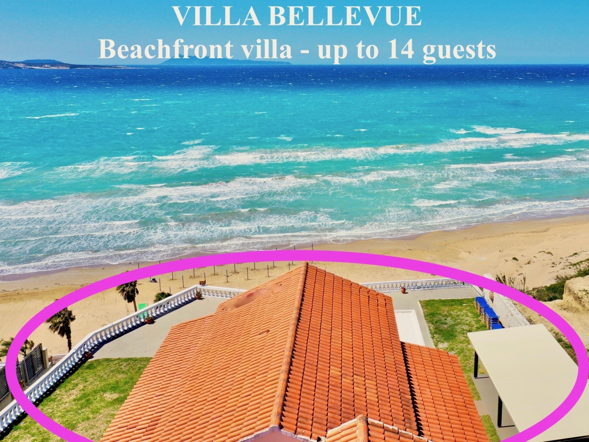 Beachfront Villa Bellevue